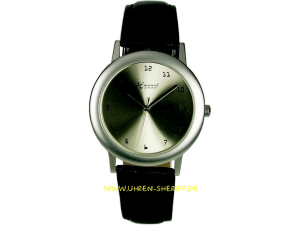 Linkläufer Uhr von Hummel mit silberfarbenem Zifferblatt