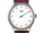 Preview: Wundrwatch Silver Burgundy Calf Einzeigeruhr Zifferblatt