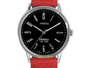 Preview: Aristo Quarzuhr 100 Jahre Bauhaus Dessau 4H283-QLR-100 Zifferblatt