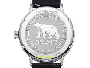 Preview: 24 Stunden Einzeigeruhr von SVALBARD - AURORA AA42B Gehäuseboden