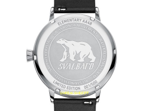 24 Stunden Uhr von Svalbard AA48 Rückseite