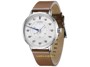 Einzeigeruhr von SVALBARD - GAUGE AB21 braunes Armband
