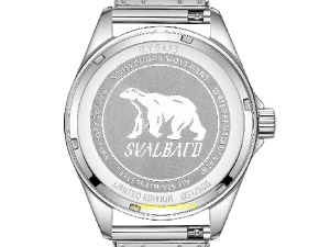 24 Stunden Quarzuhr von SVALBARD - ICY GA33 Gehäuseboden