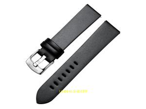 Uhrenarmband Leder von Svalbard schwarz LB20C