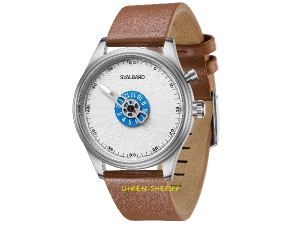 Preview: quarzuhr-von-svalbard-time-travel-hx20 braunes Armband