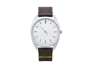 Einzeigeruhr von TIMEMATE - Mate 102 Silver Brown Off White