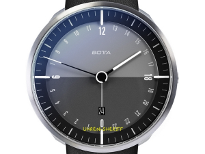 Botta Tres 24 Zifferblatt schwarz weiß