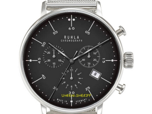 Ruhla Chronograph im Bauhausstil 91204M Detailansicht