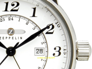 Zeppelin Fliegeruhr - 7642-1 -Zifferblatt Detail