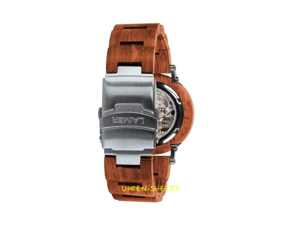Laimer Holzuhr 24 Stunden Uhr Armband