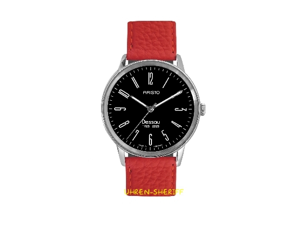 Aristo Quarzuhr 100 Jahre Bauhaus Dessau 4H283-QLR-100