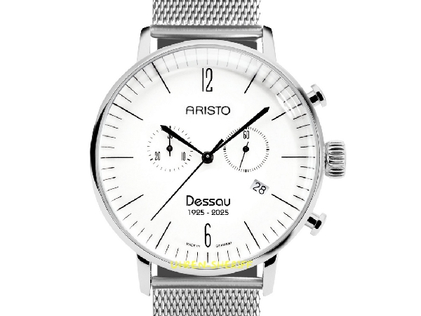 Aristo Bauhaus Chrono 4H284-M-100 schwarzes Zifferblatt