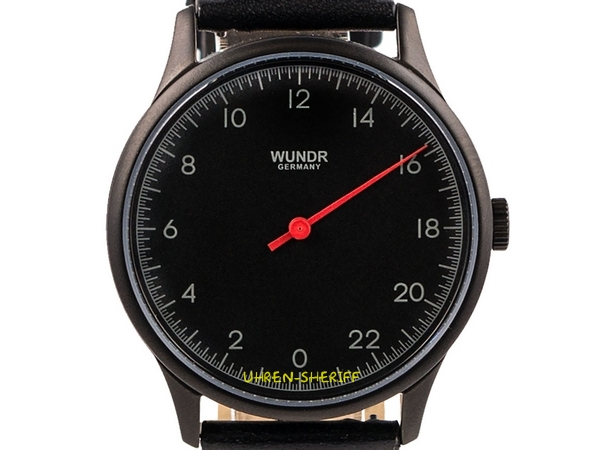Wundrwatch Silver Caramel Suede Einzeigeruhr Zifferblatt