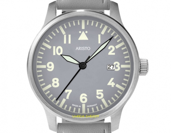 Aristo Fliegeruhr 3H236 grau Zifferblatt