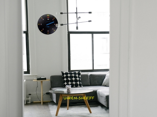 Wanduhgr von Dreizeit Bauhaus 3 Wohnzimmer