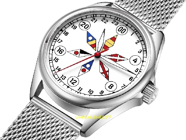 24 Stunden Einzeigeruhr von SVALBARD - Svalbard Bells GA32 Seitenansicht