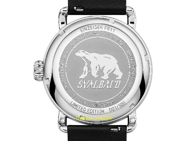 Einzeigeruhr von SVALBARD - Einzeiger FG11 Gehäuseboden