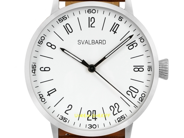 24 Stunden Uhr von SVALBARD - Noir AA22