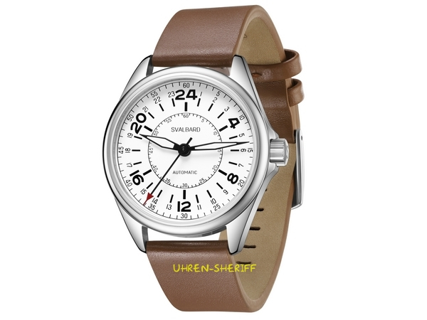 Automatikuhr von SVALBARD - Polar GH15 braunes Lederband