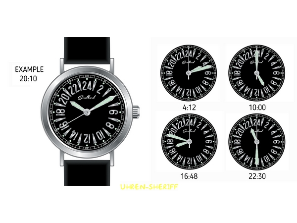 24 Stunden Uhr von SVALBARD - Retrograde CA17