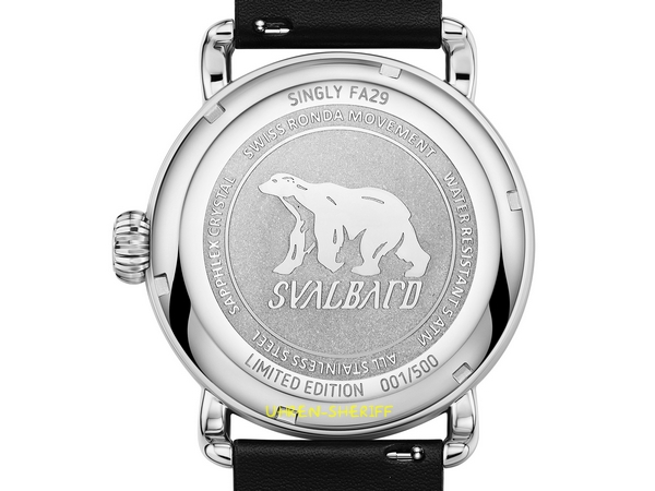 24 Stunden Einzeigeruhr Quarz von SVALBARD - Singly FA29