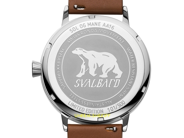 24 Stunden Einzeigeruhr von SVALBARD - SOL OG MÅNE AA16