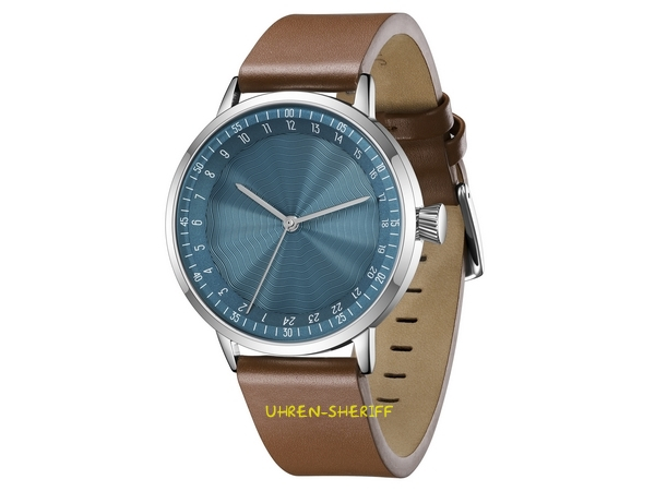 24 Stunden Quarzuhr blau AA15C