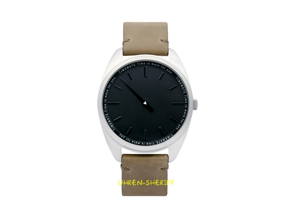 Einzeigeruhr von TIMEMATE - Mate 102 Silver Olive Black