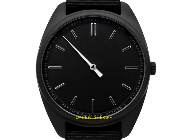 Einzeigeruhr von TIMEMATE - Mate 103 - Triple Deep Black