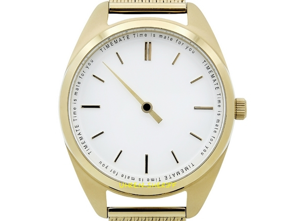 Einzeigeruhr für Damen von TIMEMATE - Mate 301 Double Gold White