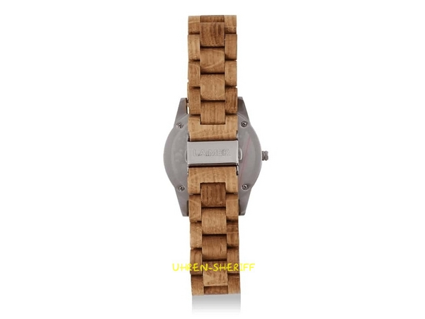 24 Stunden Einzeigeruhr aus Holz Laimer 0100