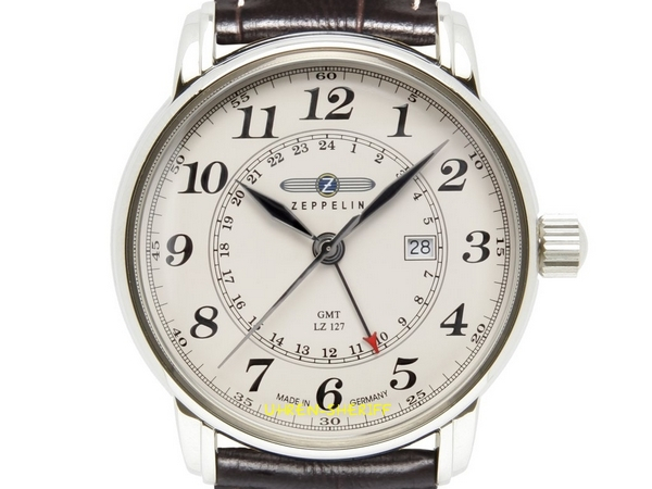 Zeppelin Fliegeruhr 7642-5 Zifferblatt