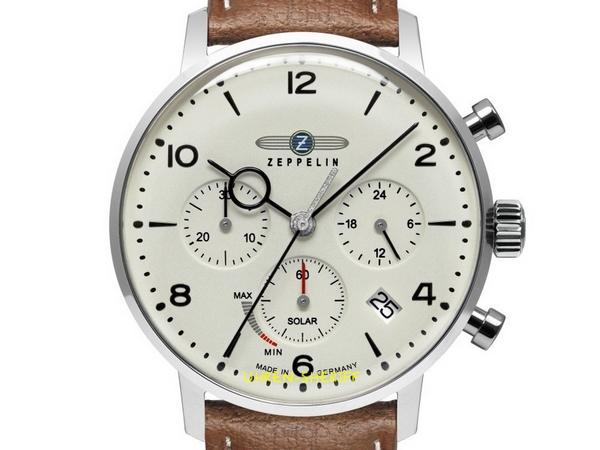 Zeppelin Solaruhr Chrono - 80865-n Zifferblatt